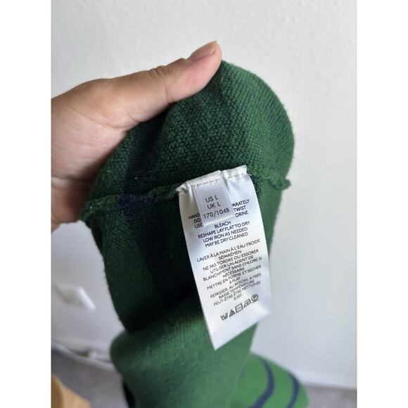 Maeve Carys Mock Neck Sweater Anthropologie Stripe Classic Size L - Picture 7 of 8